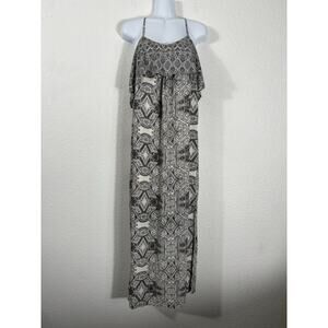 Vanessa Virginia‎ Maxi Dress Size 0 Geometric Polyester Sleeveless Geometric
